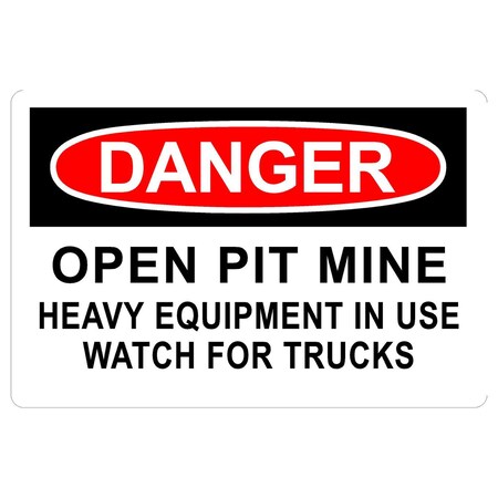 Sign Solutions Usa 12 in Height, 18 in Width, Aluminum, Horizontal Rectangle DCS09DWT1812CUS00048